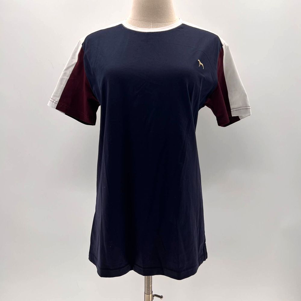 Victor Navy/White/Maroon Crewneck Short Sleeve T-Shirt NWT-S